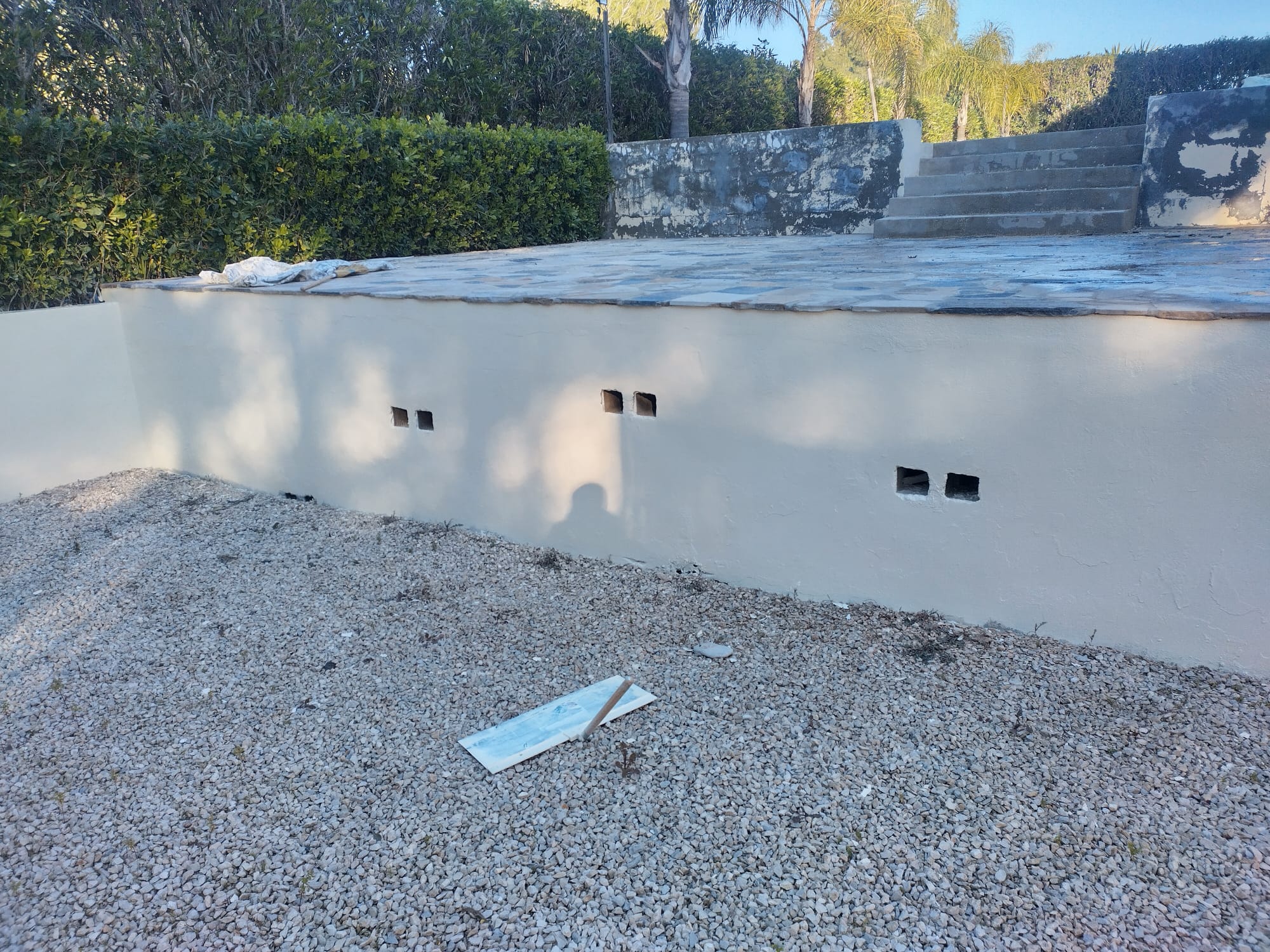 garden wall painting in Jávea Alicante